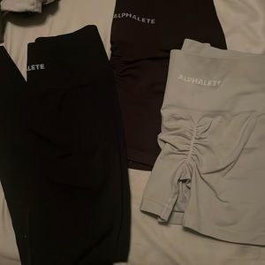 Alphalete 3 piece bundle, All size M